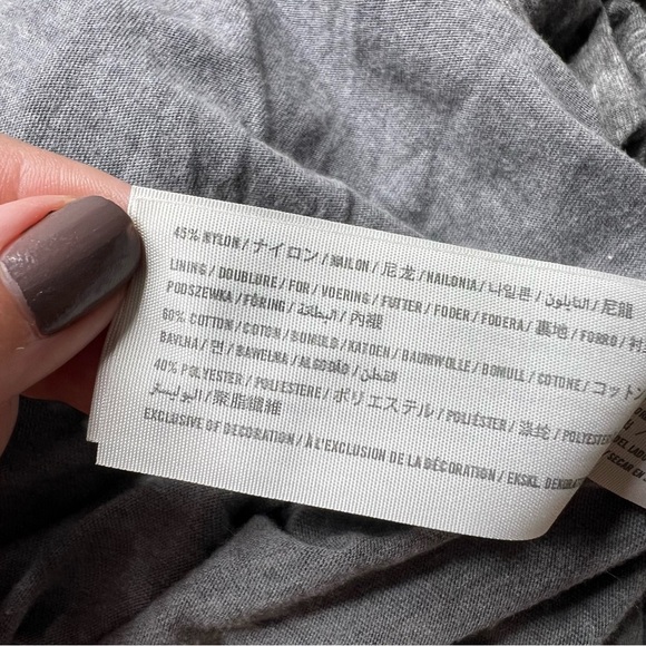 Hollister Jersey Knit Maxi Dress with Open Back Lace in Gray - Picture 5 of 5